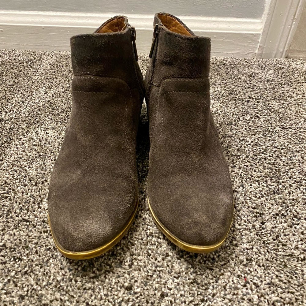Lucky Brand suede ankle boots
